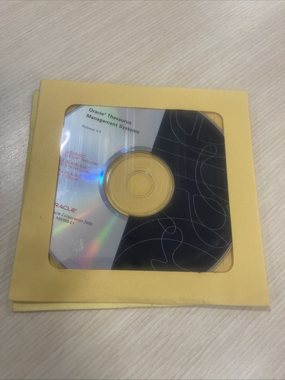 Vintage Oracle Thesaurus Management Systems Release 4.0 2000 A85958-01